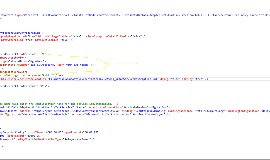 Azure Service Bus Relays, SAS tokens and BizTalk Server