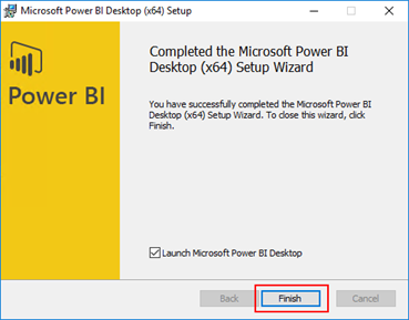BizTalk Operational Data - Microsoft Power BI Desktop Setup Wizard welcome