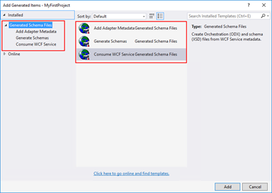 Consume Adapter Service option missing from Visual Studio