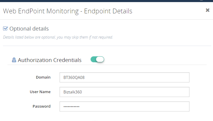 web service endpoint monitoring with BizTalk360