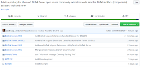 BizTalk Server Community Extensions Utility Packs GitHub Repository