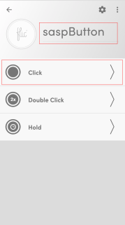 Flic Smart Button Mobile App Phone button configuration