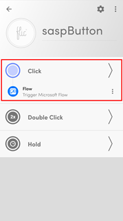 Flic Smart Button Mobile App Phone button Flow action
