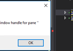 Visual Studio: Failed to create window handle for pane while trying to open a Schema