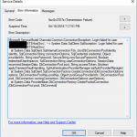 BizTalk WCF-SQL Error: Microsoft.ServiceModel.Channels.Common.ConnectionException: Login failed for user