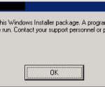BizTalk Server MSI installation error: There is a problem with this Windows Installer package