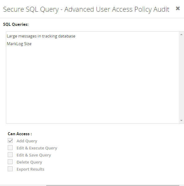 Secure SQL Query - Inner level audit creation