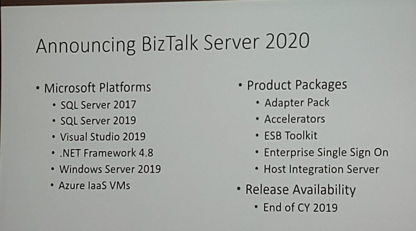 BizTalk-Server-2020-announced-at-INTEGRATE2019