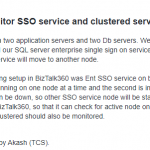 Monitoring Clustered NT Services with BizTalk360