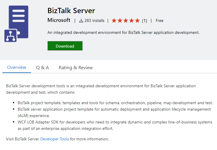 BizTalk Server development tools
