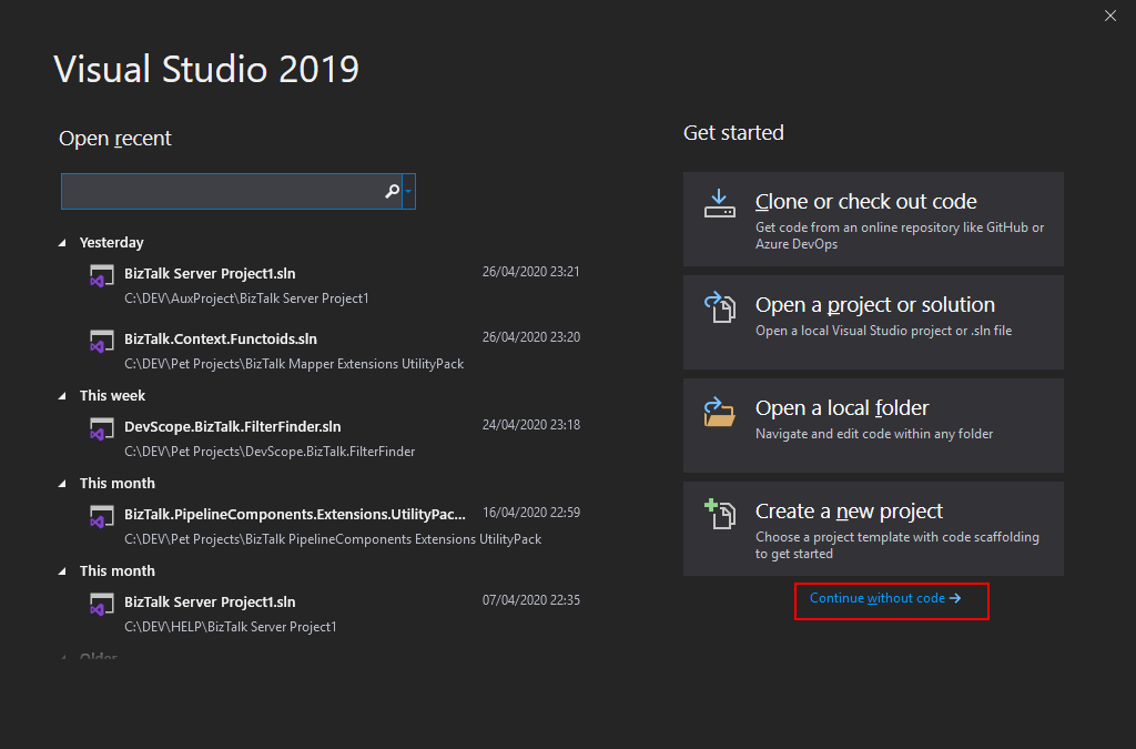 How to install BizTalk NoS Ultimate for BizTalk Server 2020/Visual Studio 2019
