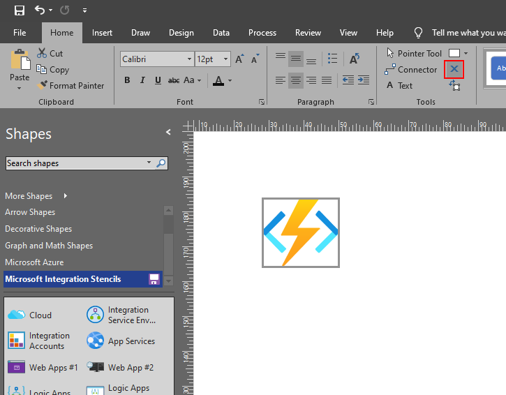 Add a connection points on Visio Stencils