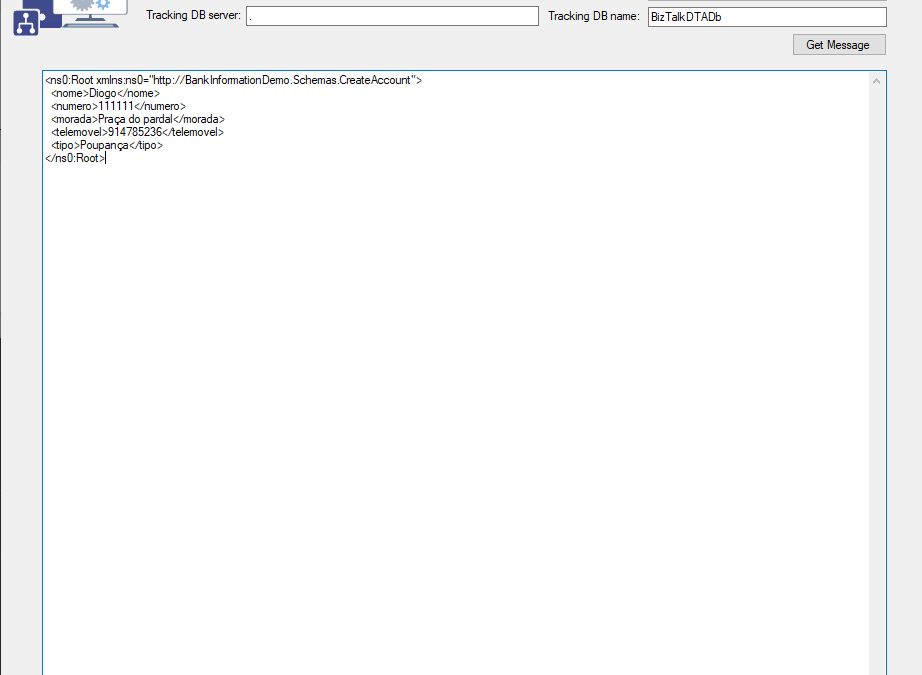 BizTalk Server: Get Tracked Message tool