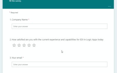 Azure Logic Apps team is interested in your feedback – Logic App EDI, SWIFT & SAP Survey