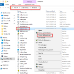 Note to myself: How to run Windows File Explorer as a different user